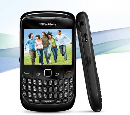 The BlackBerry Curve 8520 smartphone from Airtel measures 109 mm x 60 mm x 