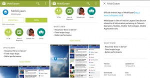 Google Play store for Android updated with Material Design UI