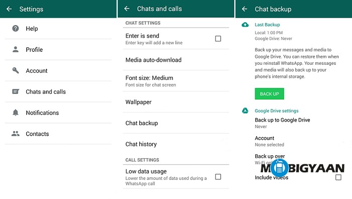 how to open whatsapp with google account
