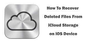 deleting files from icloud