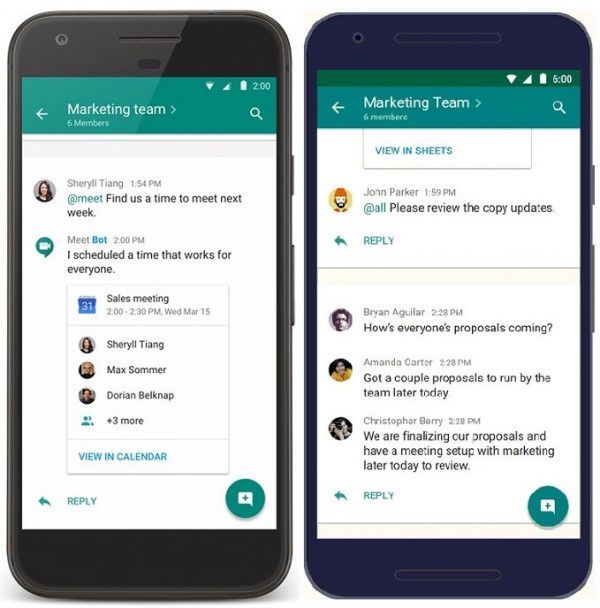 hangouts replaced by google chat