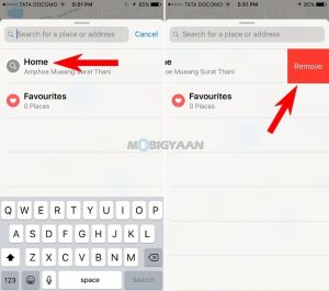 how to delete apple mail search history