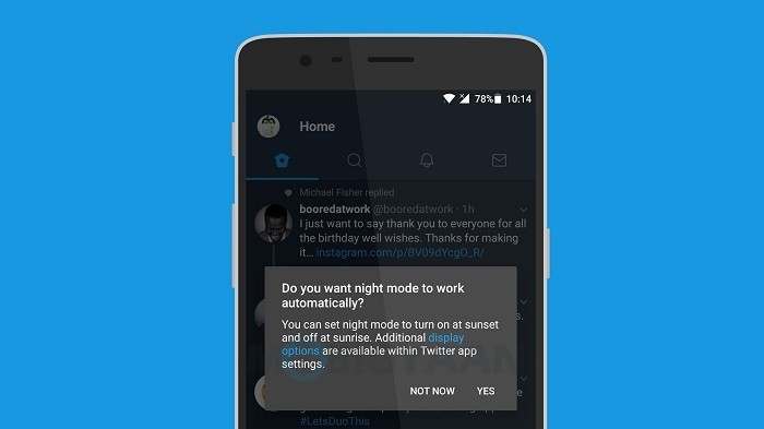 twitter android automatic night mode rolling out featured