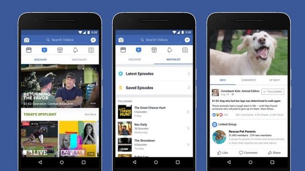 Facebook Watch now available on desktop and Facebook Lite