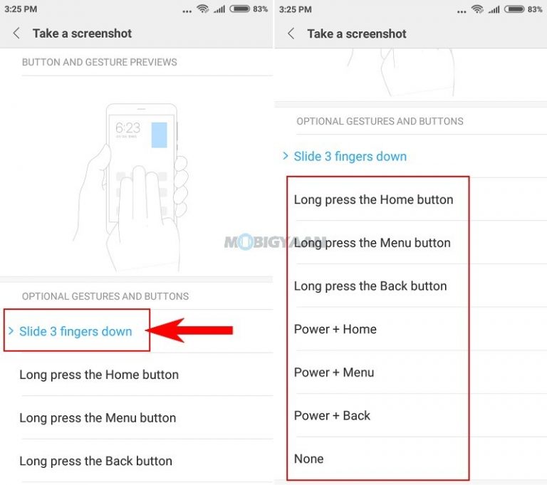 How To Take A Screenshot On Xiaomi Redmi 5a Guide 1717