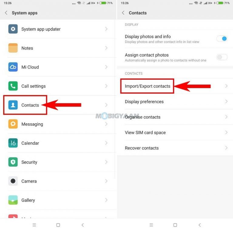 How to import and export contacts on Xiaomi Phones [MIUI 9] [Beginner's ...