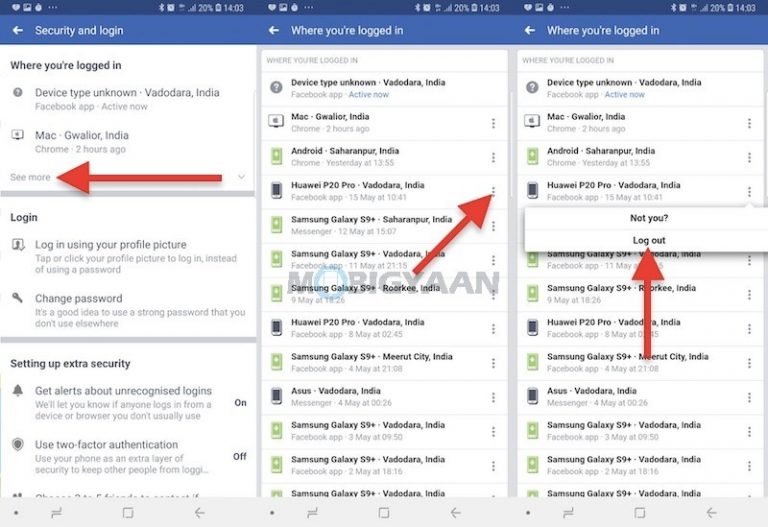 How to logout Facebook from other devices [Guide]