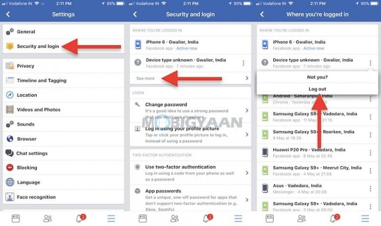 How to logout Facebook from other devices [Guide]