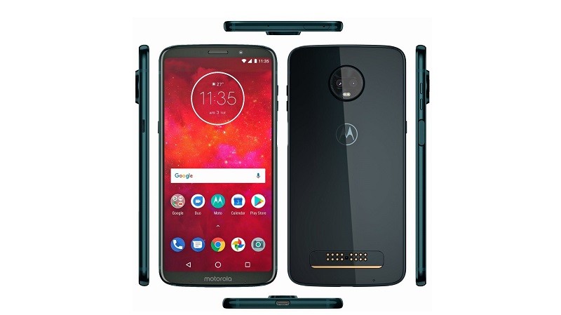 Moto Z3 Play press render leaked online shows off the device from ...