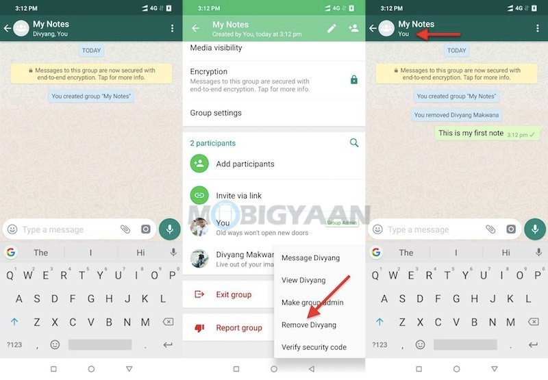How to use WhatsApp for making notes or use it as a diary Guide 2