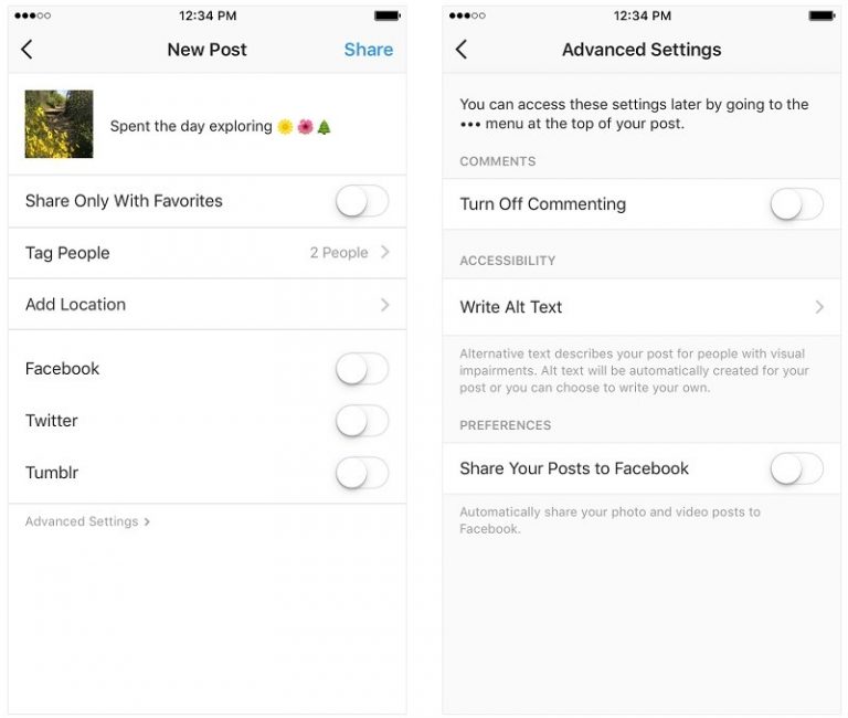 Instagram to describe photos using object recognition technology for ...