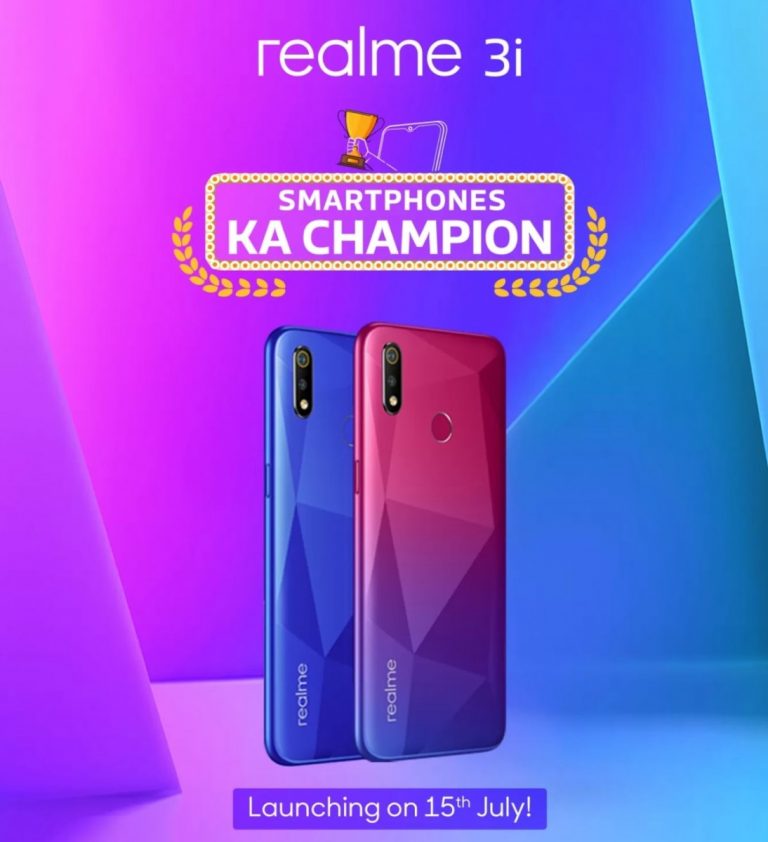 Realme 3i Full Specifications Leaked Ahead Of Its Launch On 15th July