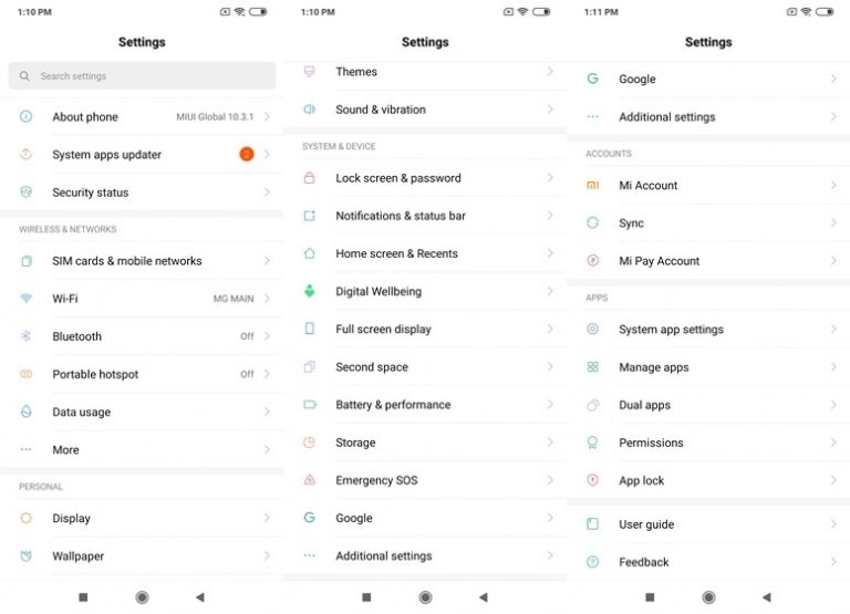 redmi note 8 setting ff