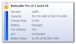 battery status windows 10 capacity check