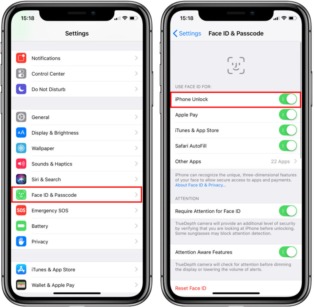 Перестал работать face id iphone 11