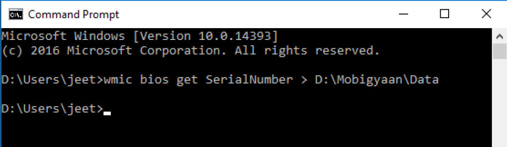 How To Find Windows Pc Serial Number Using Command Prompt 6282