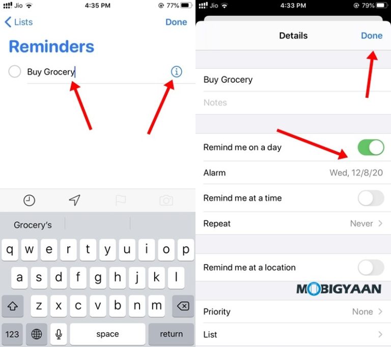How to add Location Based Alerts in iPhone Reminders