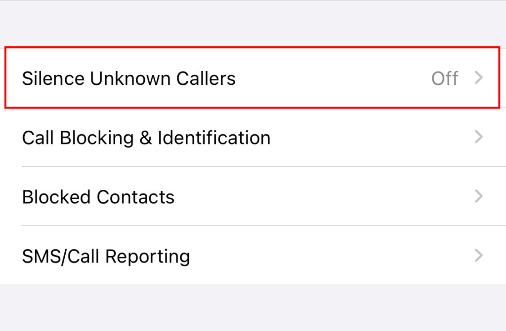 How to automatically silence unknown calls on iPhone