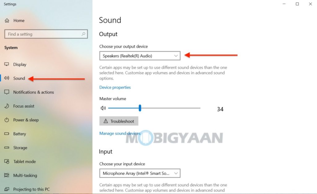 how to set default audio device windows 10