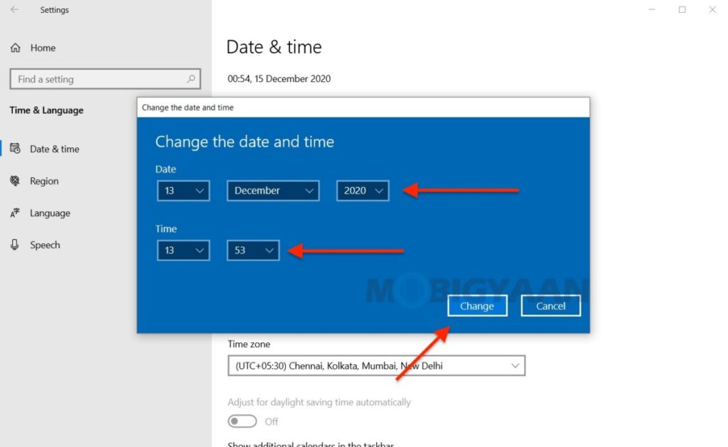 how-to-set-or-change-date-and-time-on-windows-10