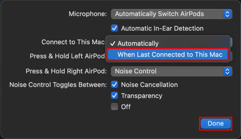 How to turn off automatic AirPods switching on Mac devices