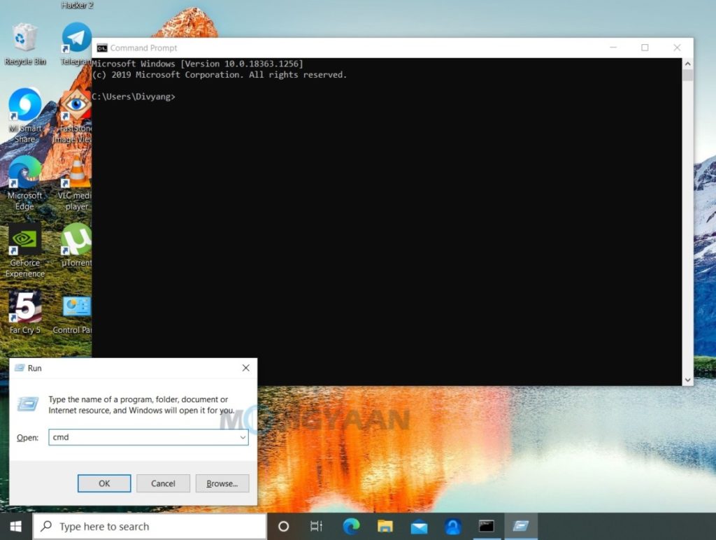 command prompt opening and closing windows 10