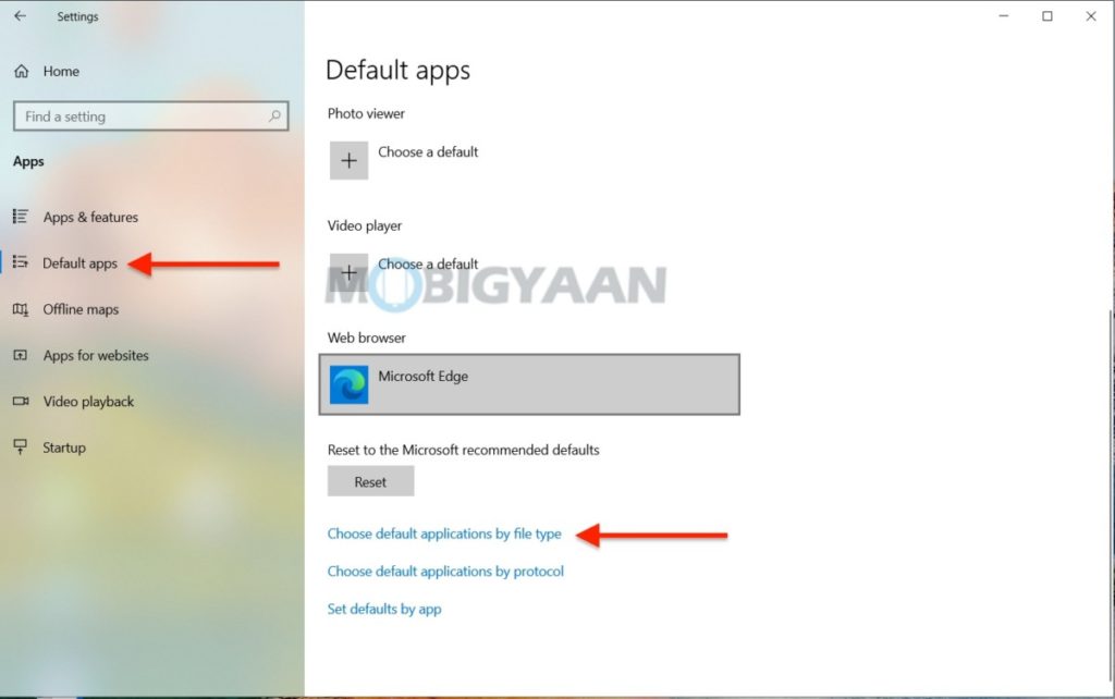 How to choose the default apps and programs in Windows 10