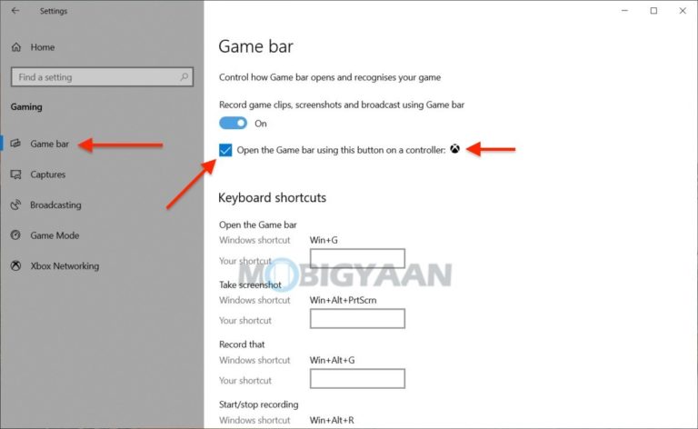 How to enable Xbox Game Bar using Xbox Controller [Windows 10]