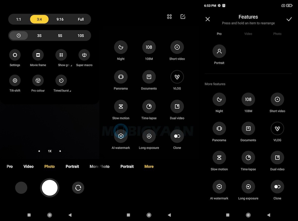 redmi note 10 pro camera stabilization