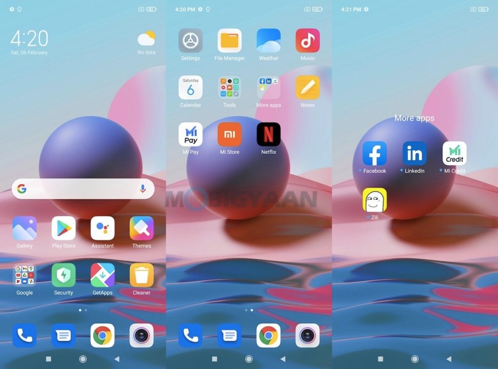 redmi note 10 main menu 5.0