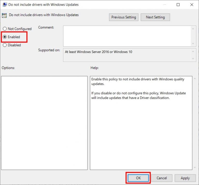 allow unsigned drivers windows 10 group policy