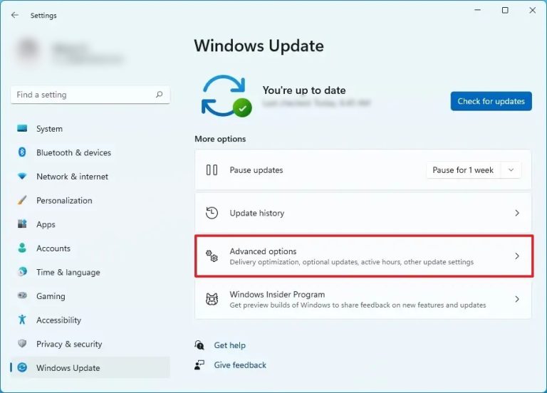 How to download and install optional updates in Windows 11