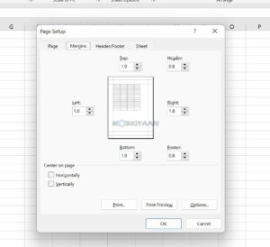 How To Adjust Page Margins In Microsoft Excel For Printing