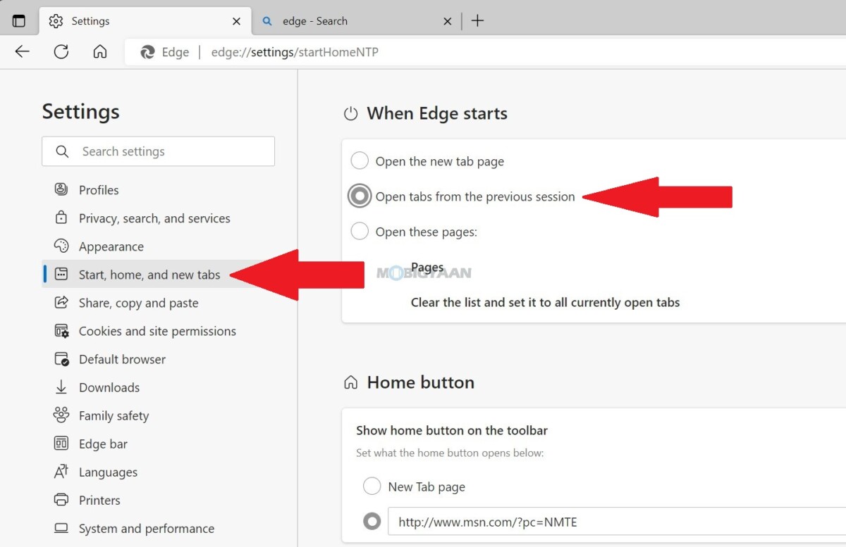 Remove Shortcuts From Microsoft Edge Browser