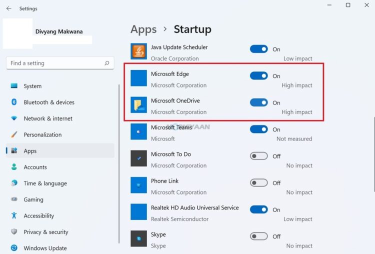 How to quickly stop apps from starting up with Windows 11