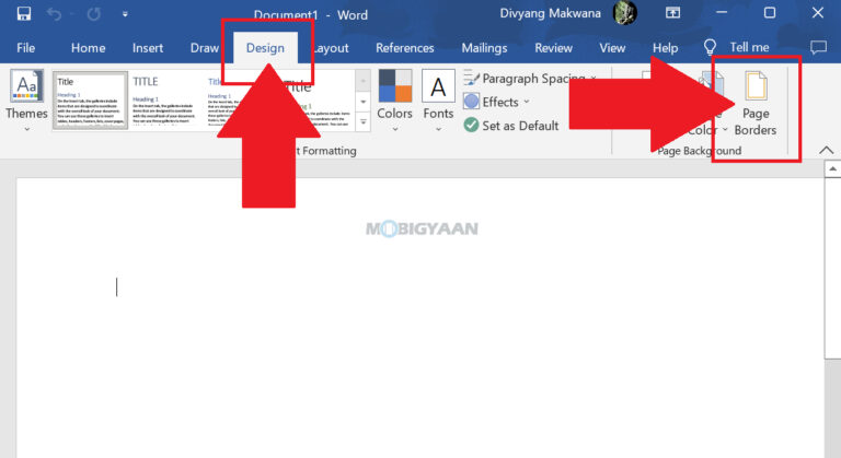 How to remove Borders in Microsoft Word [Windows 11]