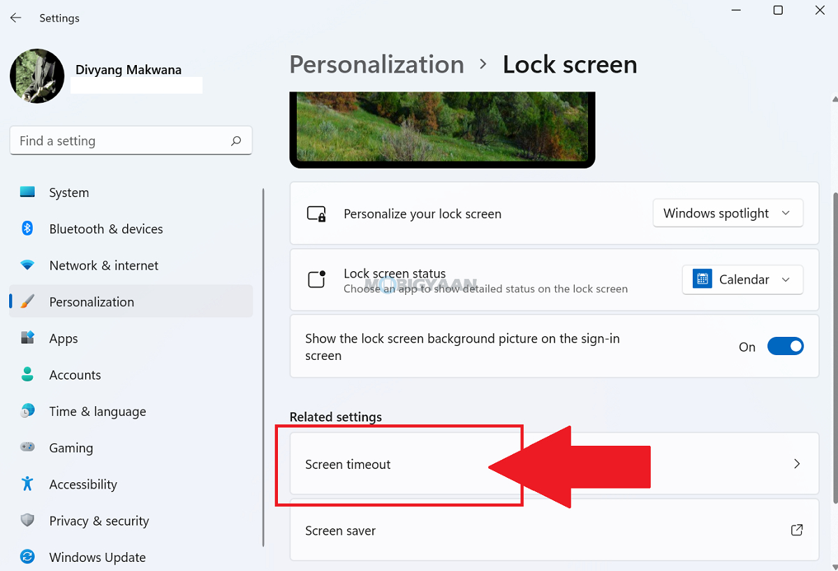 windows 11 how to set lock screen time