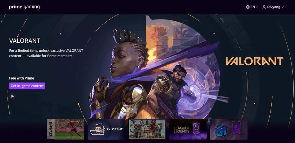Exclusive In-Game Content: Prime Gaming & Riot Games
