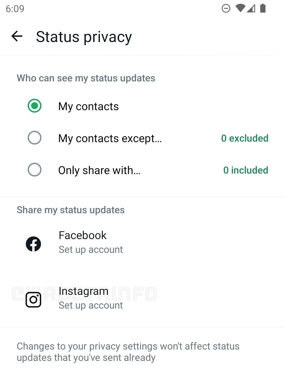 whatsapp link instagram stories