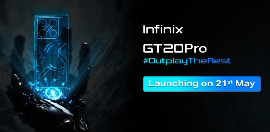 Infinix GT 20 Pro India Launch Date 21st May Teaser