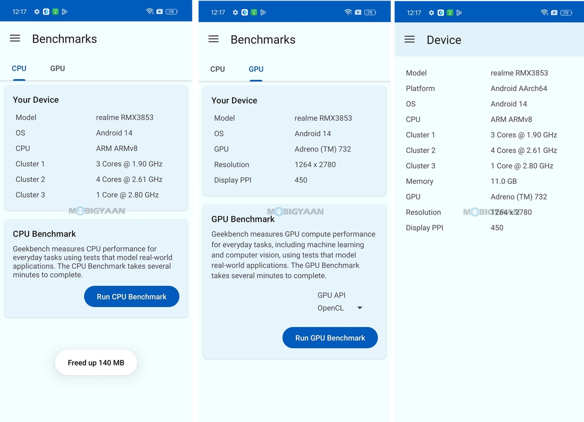 realme GT 6T Review realme UI 5.0 Benchmarks Geekbench 6 About