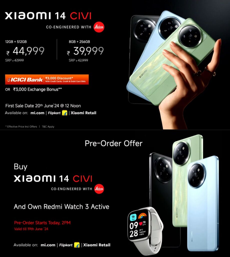 Xiaomi 14 CIVI India Price Offers