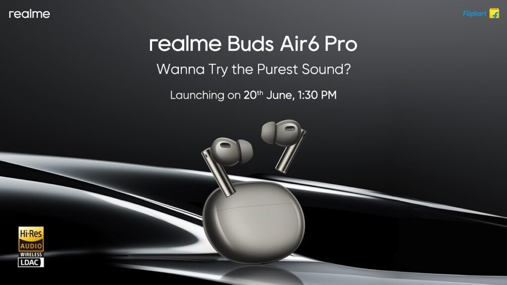 realme Buds Air6 Pro India Global Launch Date 20th June 2024 Teaser