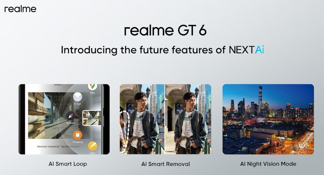 realme GT6 AI Features