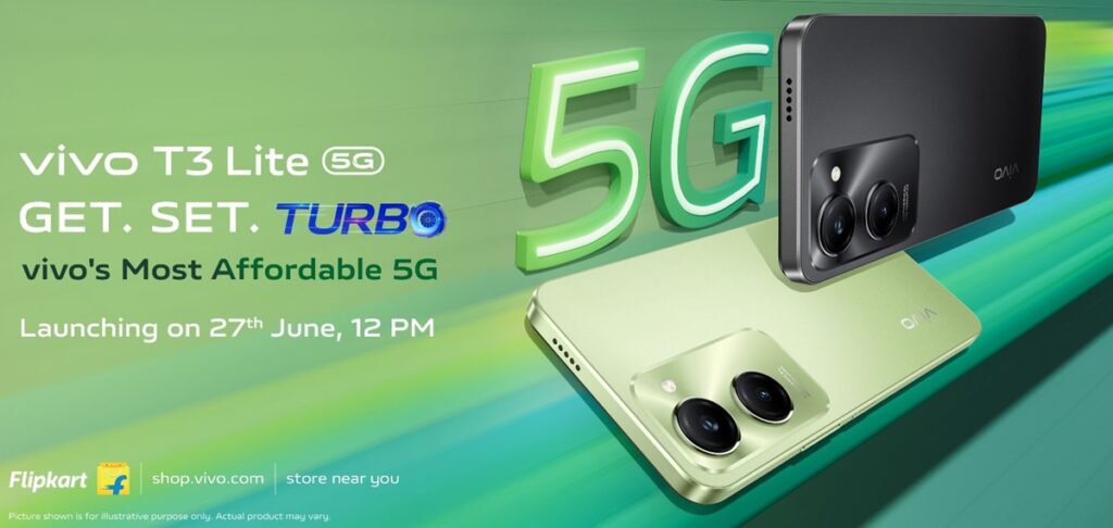 vivo T3 Lite 5G India Launch Date 27th June 2024 Teaser