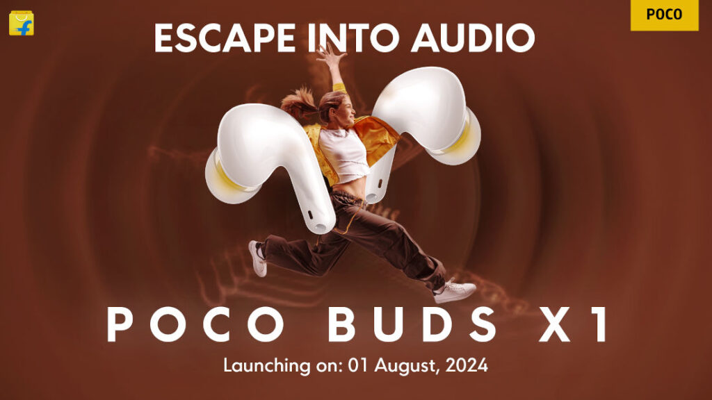 POCO Buds X1 India Launch Date 1st August 2024 Teaser