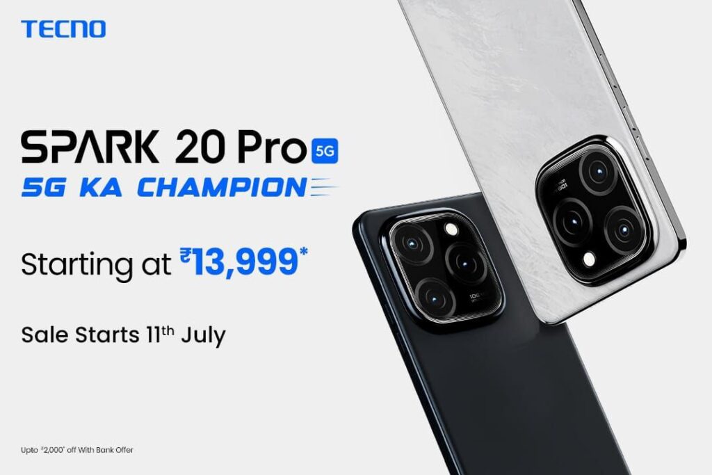 TECNO SPARK 20 Pro 5G India