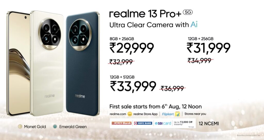 realme 13 Pro Plus India price launch offers