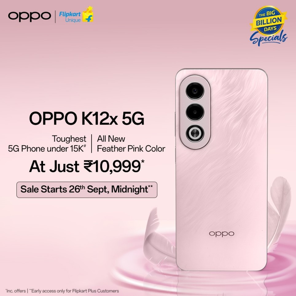 OPPO K12x 5G Feather Pink