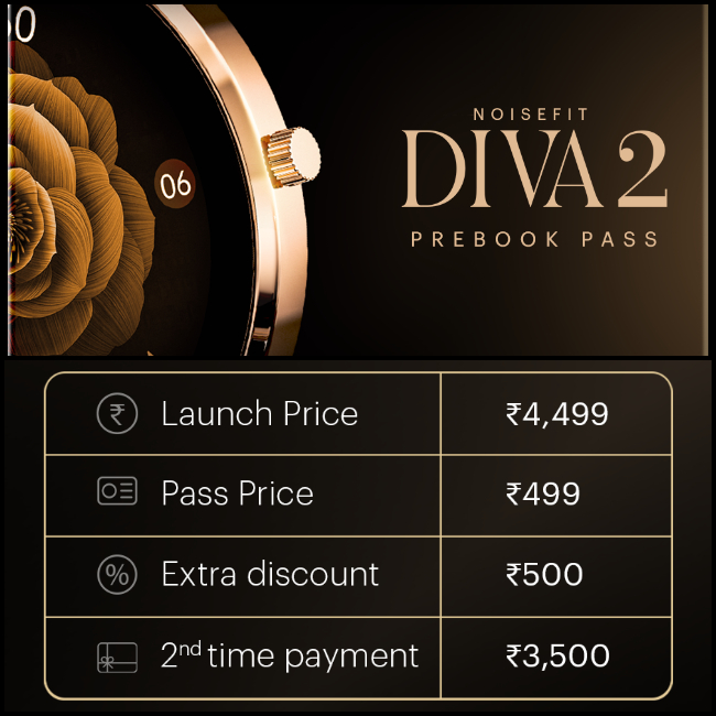 NoiseFit Diva 2 Pre Book Offer